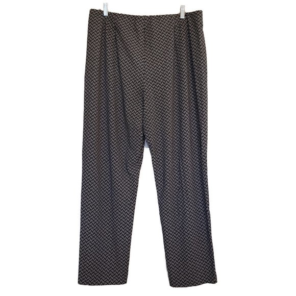 J. Jill Wearever Forward Seam Slim Ankle Pant Black and White size XL - Picture 2 of 8